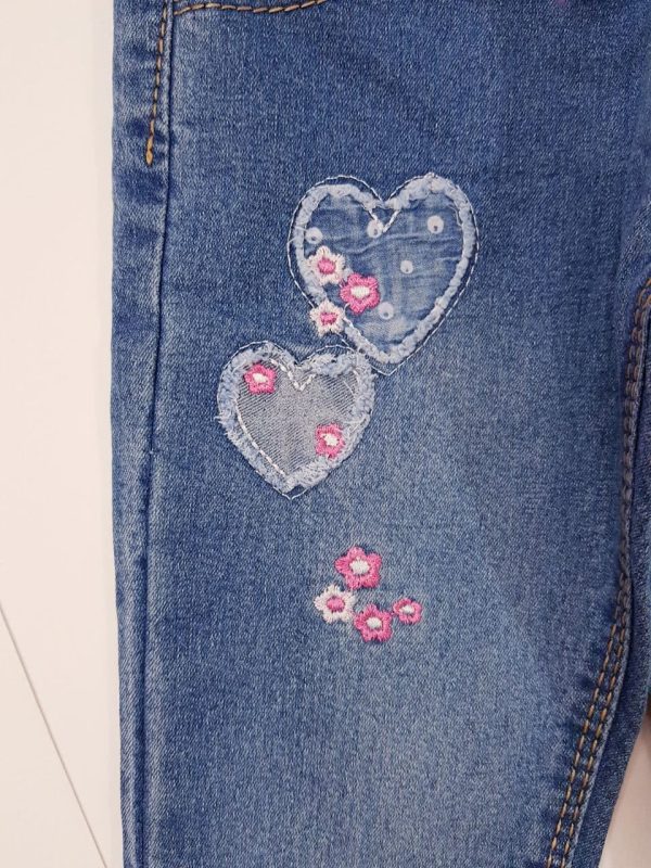 شلوار لی دخترانه گت دار1