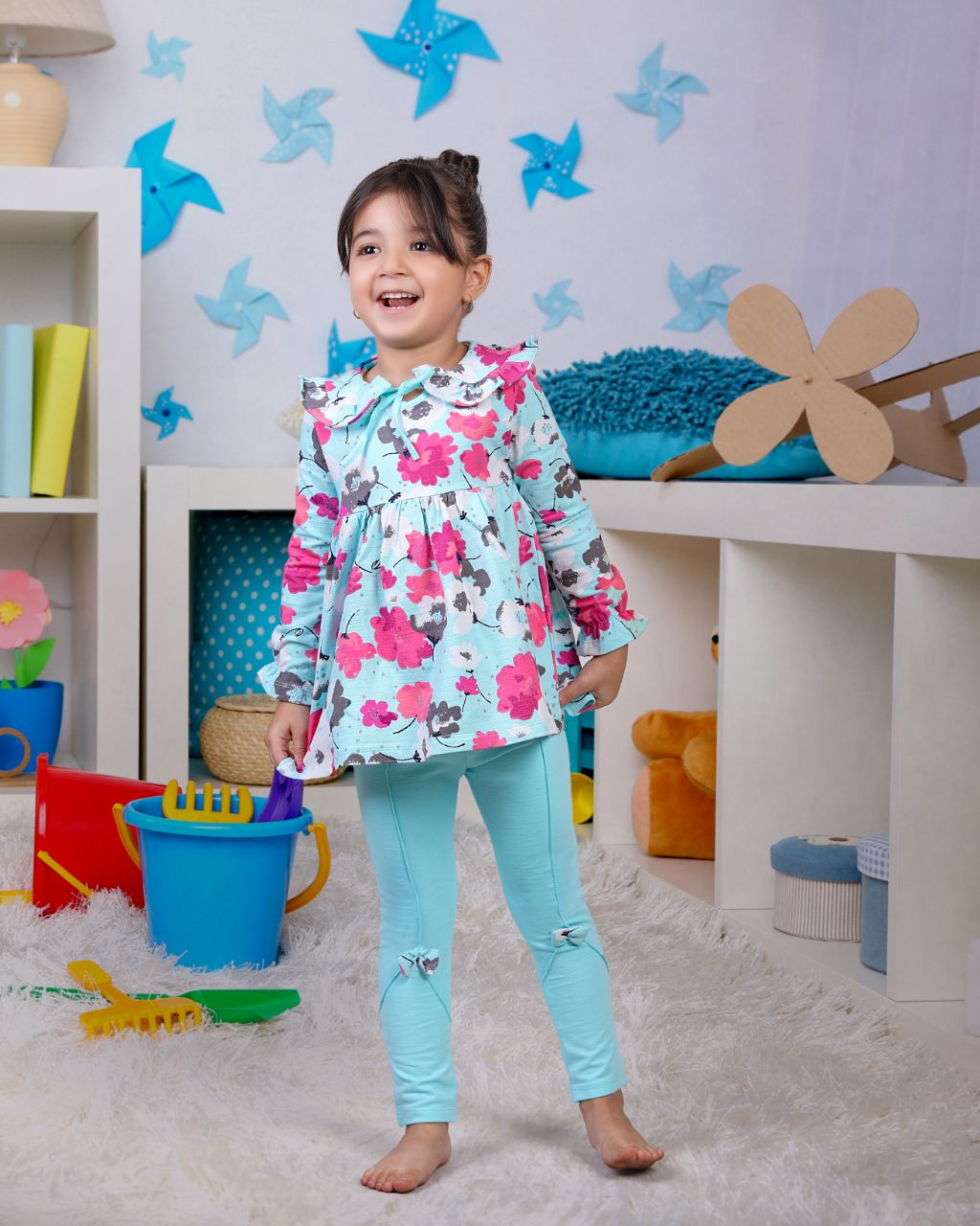 rwertwertw ست دخترانه گل گلی - Image 1