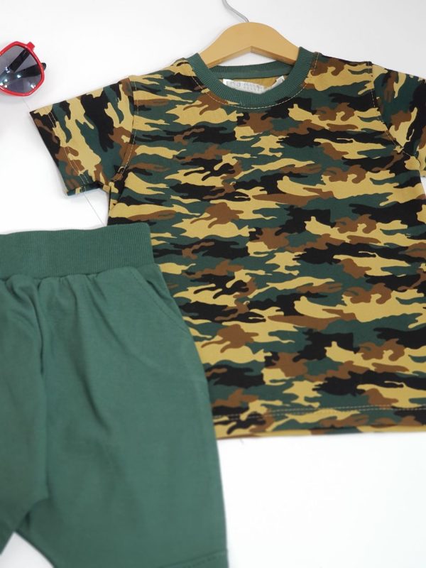 ست بلوز شلوارک چریکی