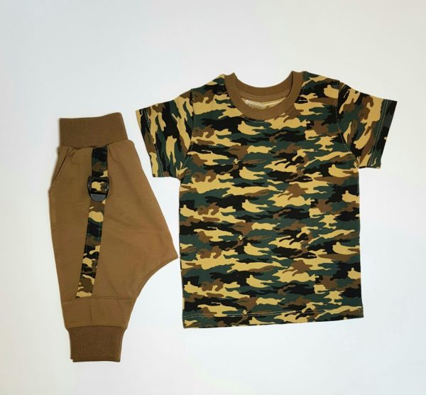 ست بلوز شلوارک چریکی