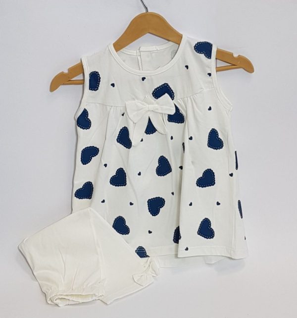 ست بلوز شلوارک قلبی