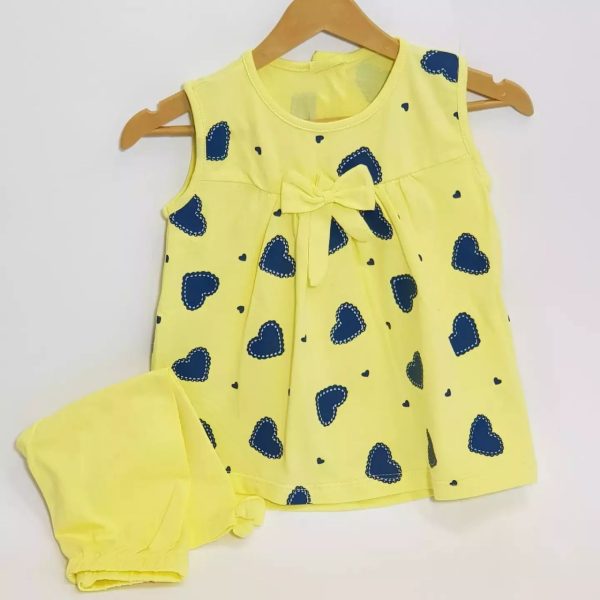 ست بلوز شلوارک قلبی