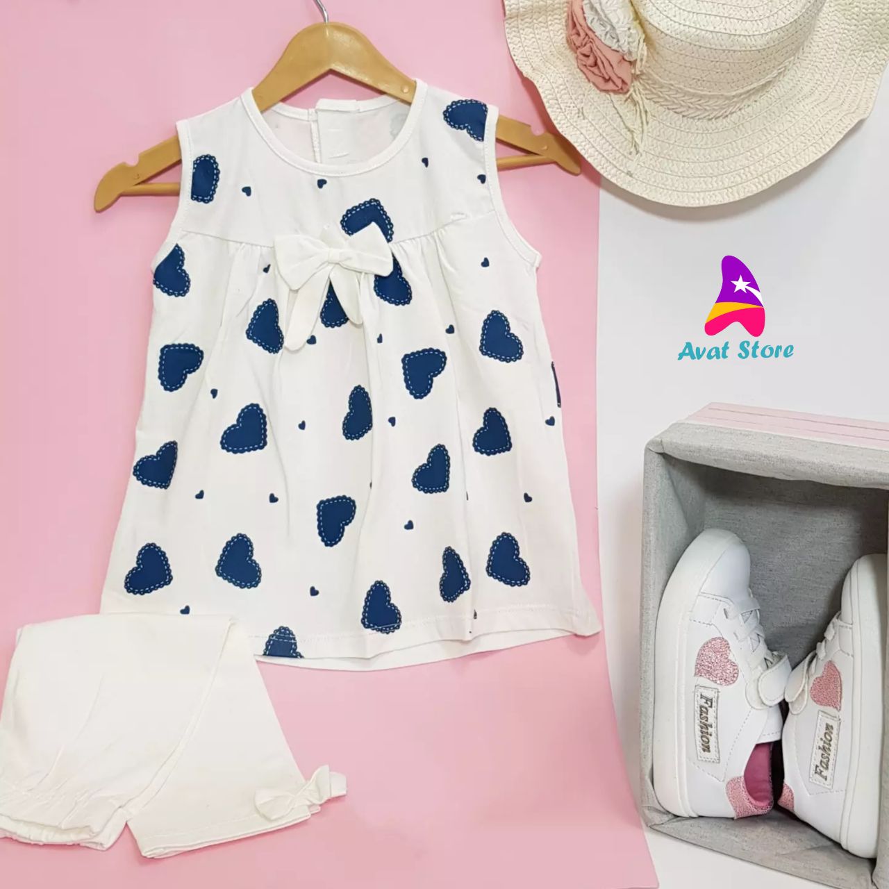 ست بلوز شلوارک قلبی ست بلوز شلوارک قلبی