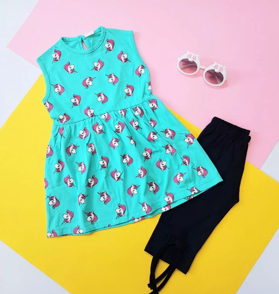 ست پیراهن با لگ یونیکرن