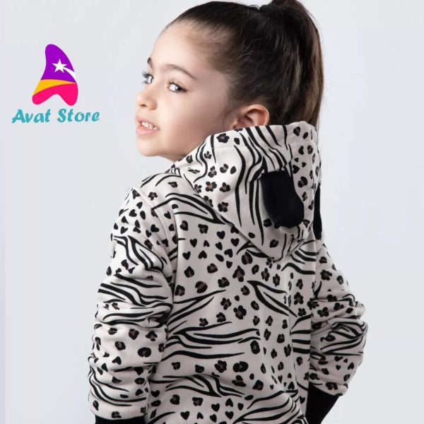 سویشرت جلو باز پلنگی - Image 6