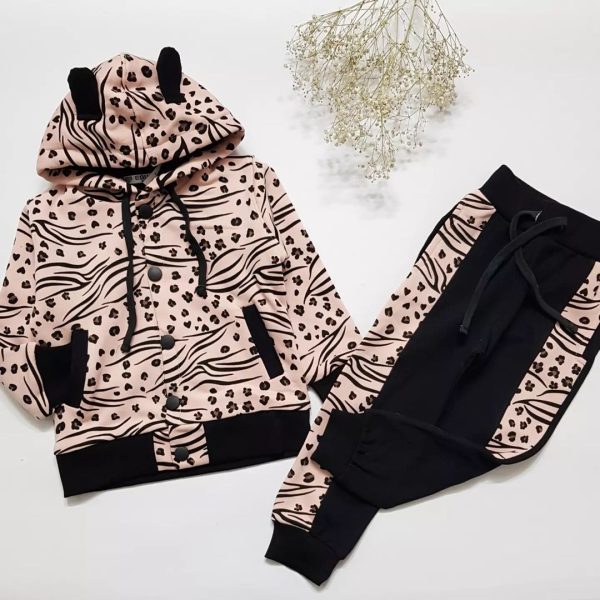 سویشرت جلو باز پلنگی - Image 2