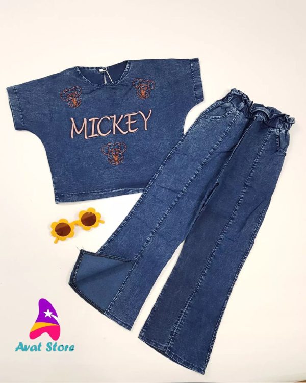 کراپ شلوار لی MICKEY - Image 2