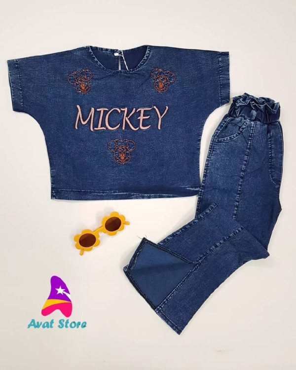 کراپ شلوار لی MICKEY - Image 3