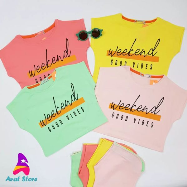 کراپ حلقه ای با شلوارک weekend - Image 2