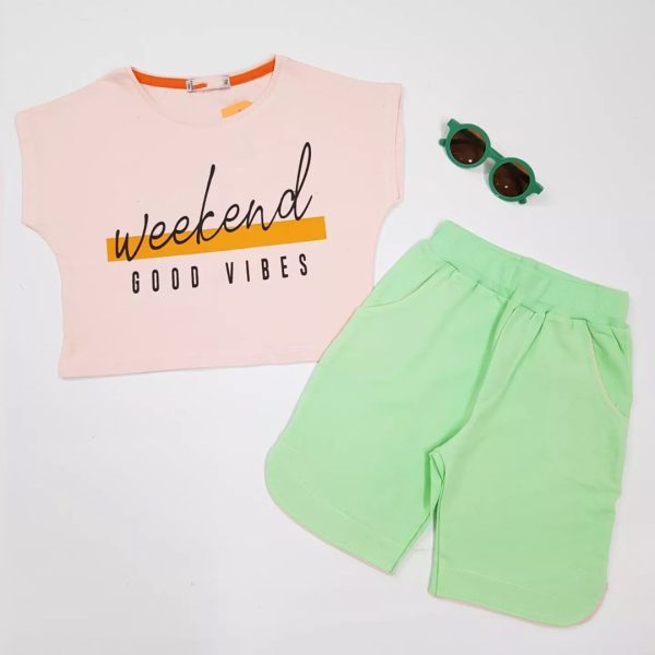 کراپ حلقه ای با شلوارک weekend - Image 4