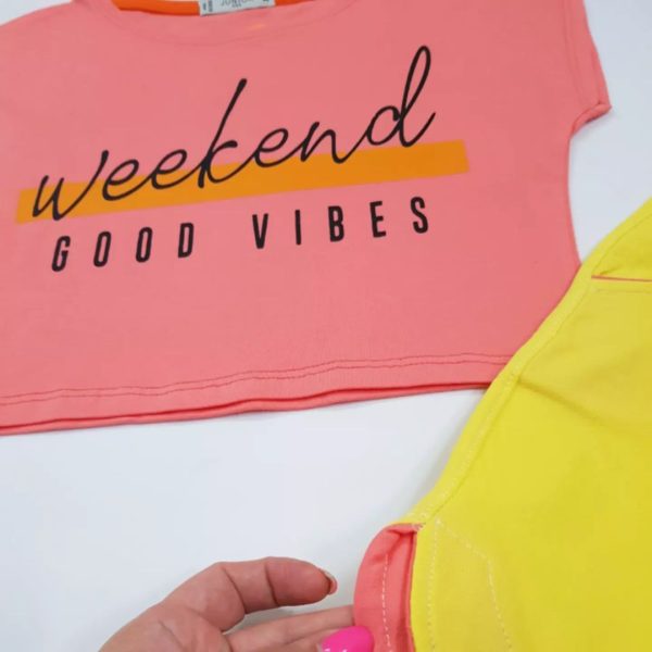 کراپ حلقه ای با شلوارک weekend - Image 10