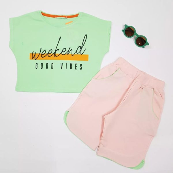 کراپ حلقه ای با شلوارک weekend - Image 7