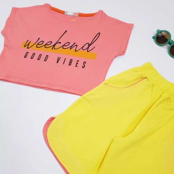 کراپ حلقه ای با شلوارک weekend - Image 9