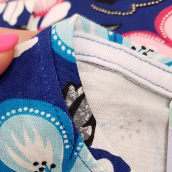 ست بلوز و شلوارک کتان گلبهار - Image 9