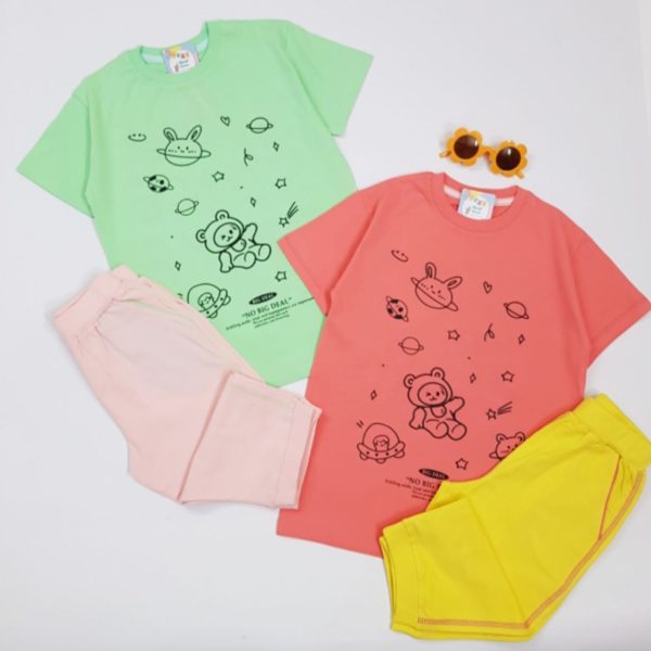 بلوز شلوارک دخترانه space - Image 4