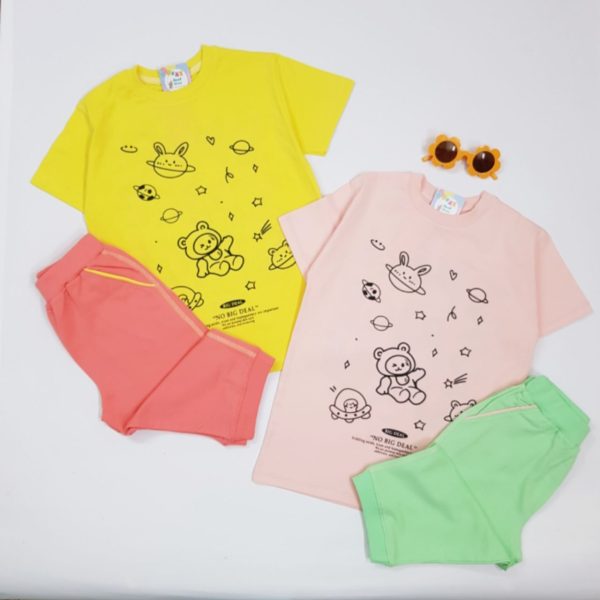 بلوز شلوارک دخترانه space - Image 2