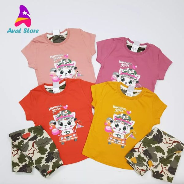 تیشرت شلوارک پیشی - Image 4