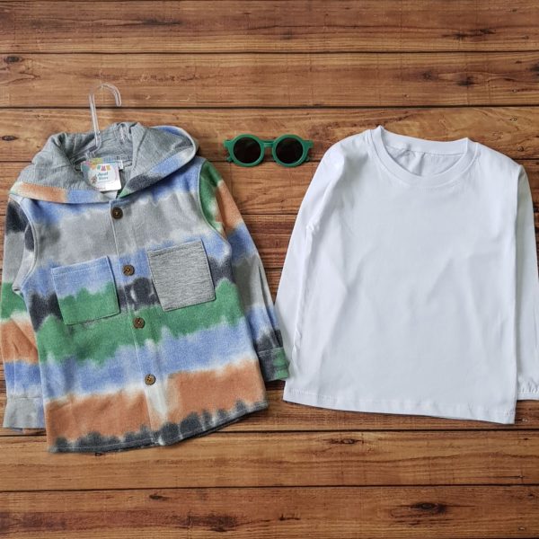 دو تیکه پیراهن پشمی کلاهدار - Image 8