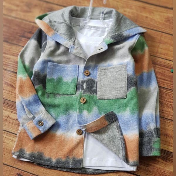 دو تیکه پیراهن پشمی کلاهدار - Image 3