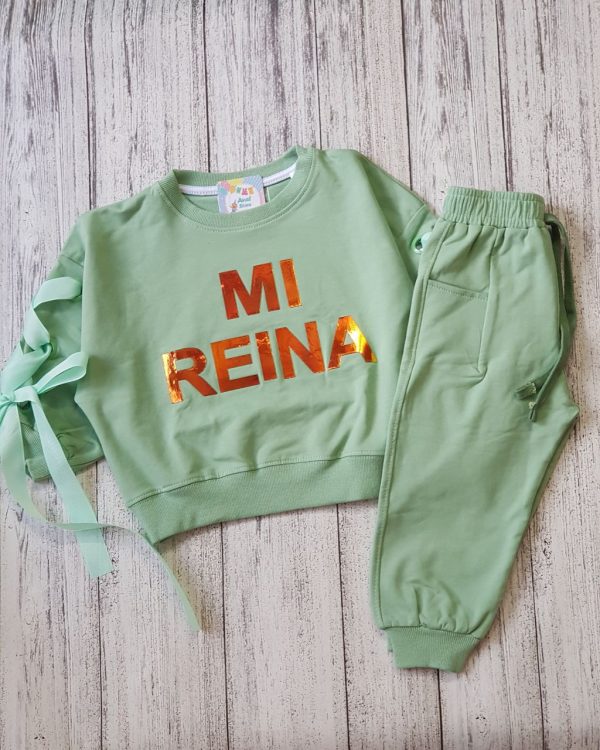 ست بلوز شلوار کیمانو روبانی - Image 4