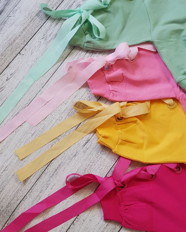 ست بلوز شلوار کیمانو روبانی - Image 12