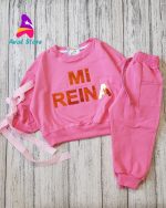 ست بلوز شلوار کیمانو روبانی - Image 5