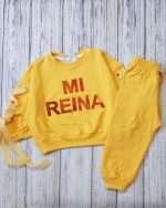 ست بلوز شلوار کیمانو روبانی - Image 2