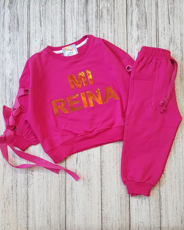 ست بلوز شلوار کیمانو روبانی - Image 3