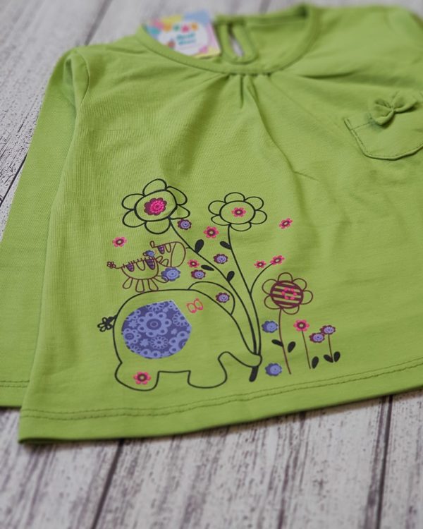 ست بلوز شلوار دخترانه فیل و گل - Image 9