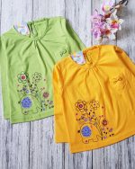 ست بلوز شلوار دخترانه فیل و گل - Image 6