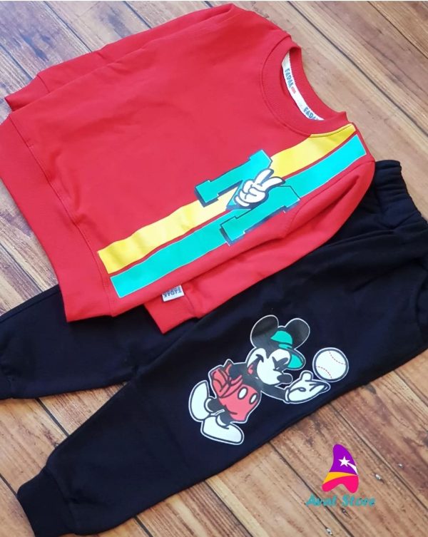 ست بلوزشلوار مینی موس - Image 6