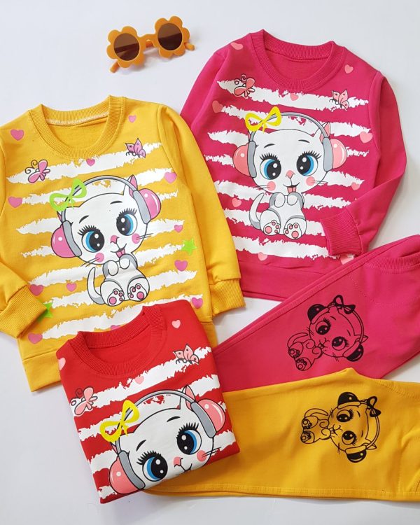 ست بلوز شلوار پیشی هدفونی - Image 6