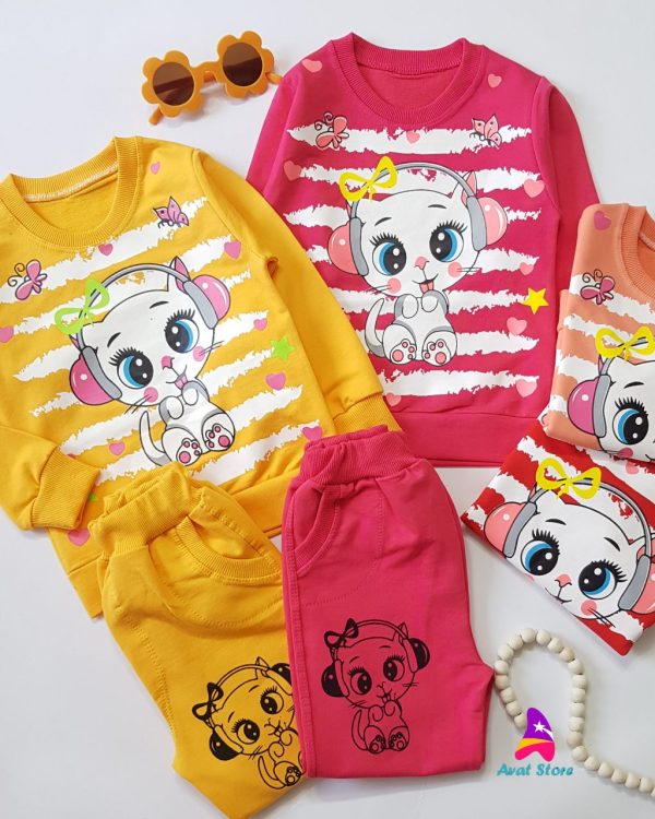 ست بلوز شلوار پیشی هدفونی - Image 8