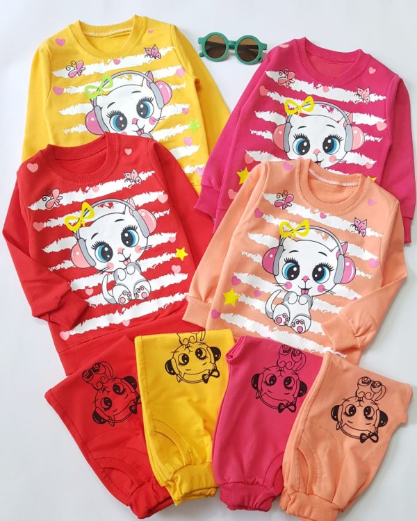 ست بلوز شلوار پیشی هدفونی - Image 9