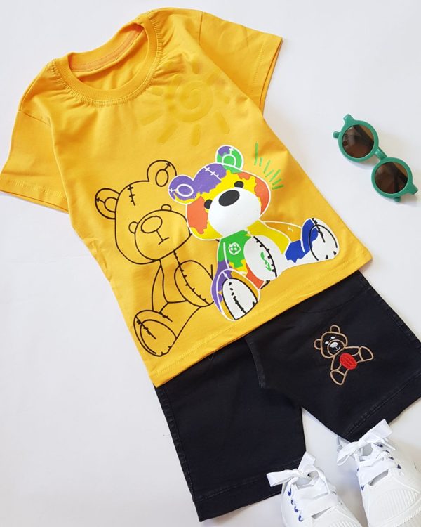 ست اسپرت با شلوارک لی بامزی - Image 11