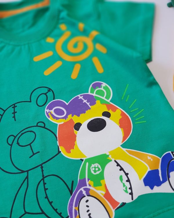 ست اسپرت با شلوارک لی بامزی - Image 5