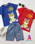 ست اسپرت با شلوارک لی بامزی