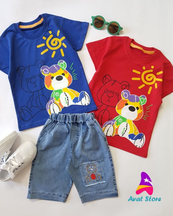 ست اسپرت با شلوارک لی بامزی - Image 10