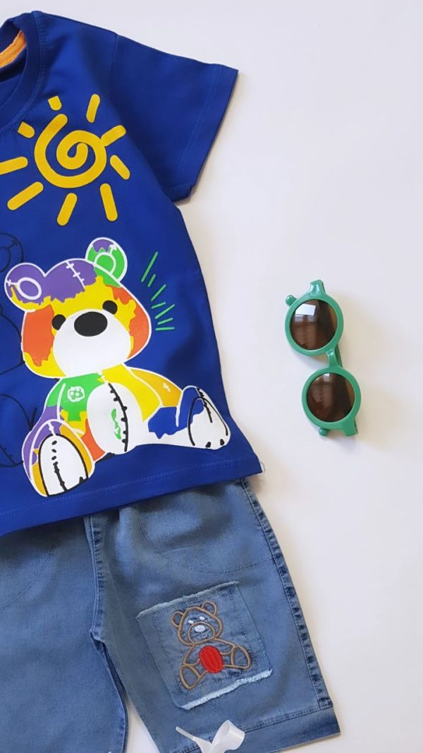 ست اسپرت با شلوارک لی بامزی - Image 12