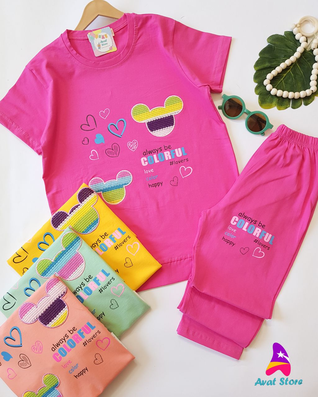 IMG_20240430_130945_586 ست دخترانه میکی قلبی - Image 1