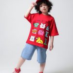 ست تیشرت شلوارک لی HAPPY