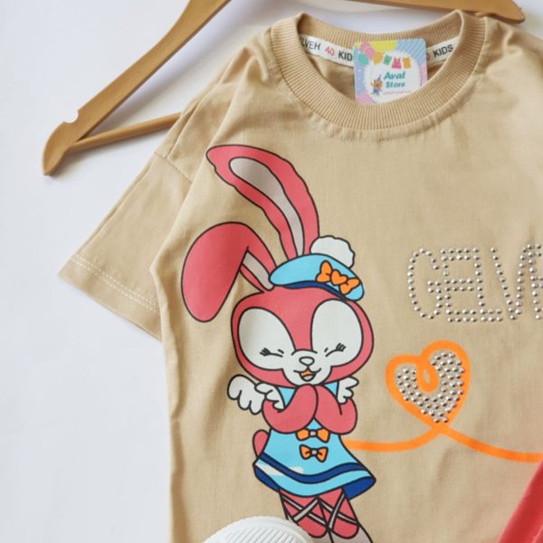 ست خرگوش با شلوارک کتان - Image 7