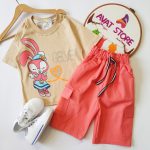 ست خرگوش با شلوارک کتان - Image 5