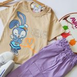 ست خرگوش با شلوارک کتان - Image 4