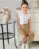 شومیز شلوارک کتان