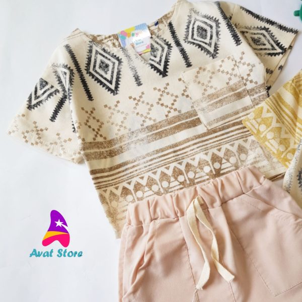 ست یقه کوبایی گلیمی - Image 3