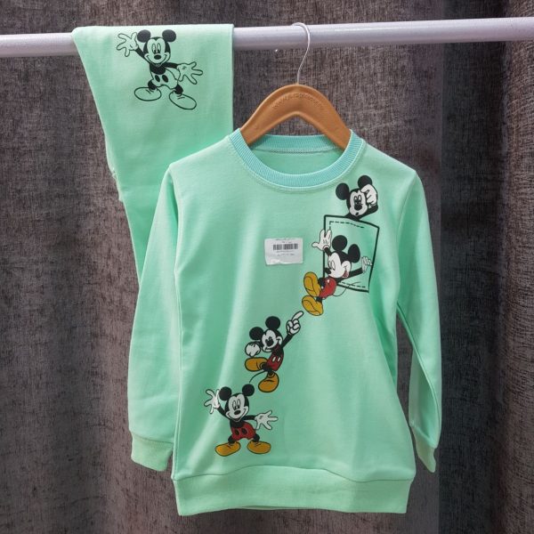 ست آستین بلند میکی راحتی - Image 2