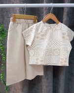 ست کراپ شلوارک سنتی - Image 3