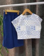 ست کراپ شلوارک سنتی