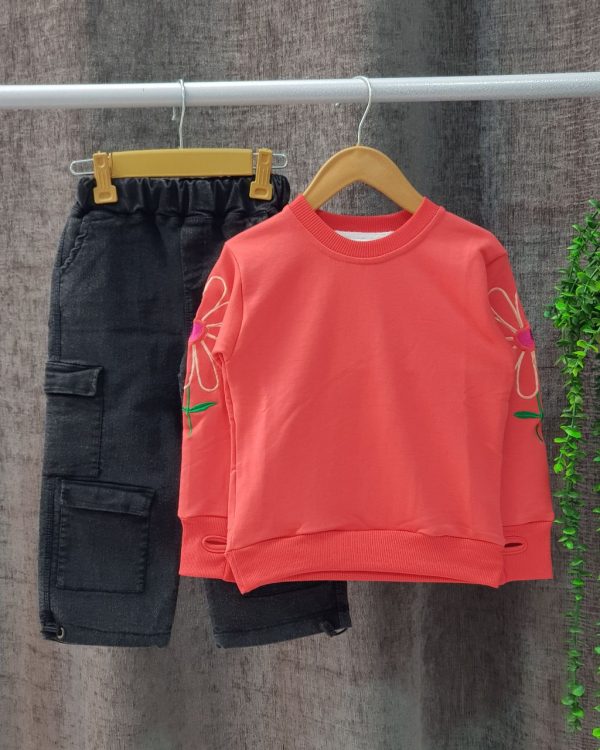 بلوز شلوار کارگو گل - Image 2